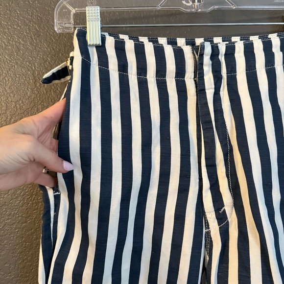 MOTHER • The cinch greaser pants in sea daze 25 blue white striped wide leg - Picture 7 of 12